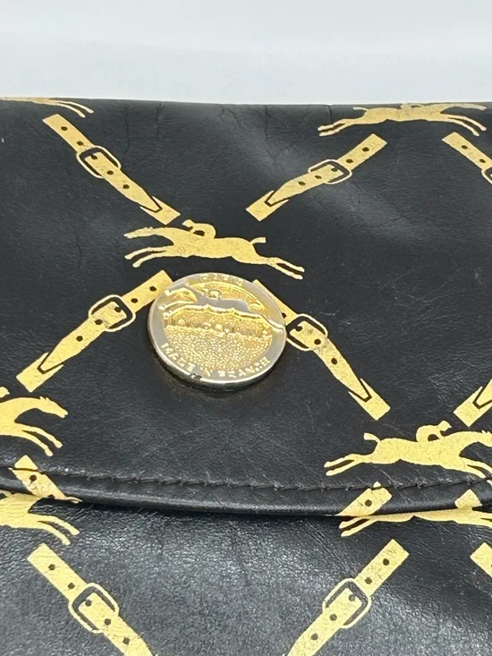 Longchamp Brown & Gold Leather Clutch - Picture 3 of 11